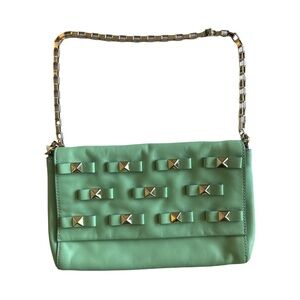 Brand New w/Tags - Green Chain-Link Studded Kate Spade New York Shoulder Bag